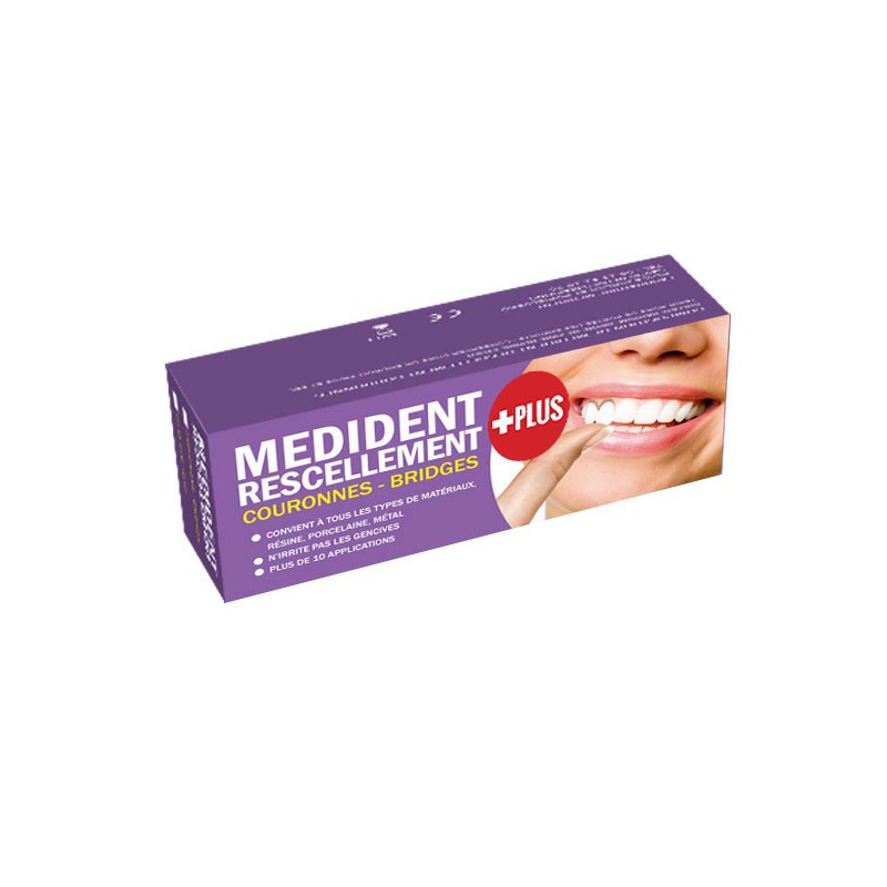 Ciment dentaire, recharge A + B kit d'urgence Dentapass®,colle